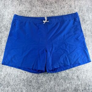 Brooks Brothers Swim Trunks Mens XXL Blue Logo Mesh Lined Classic Preppy‎ Beach